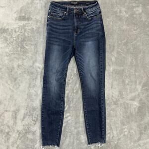 Judy Blue Skinny Jeans 7/28 High Rise Dark Wash Stretch Style JB88527
